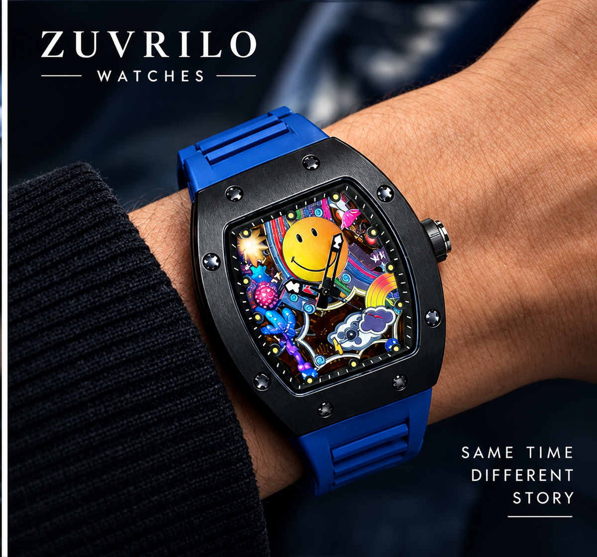 Urban Art Smiley Watch