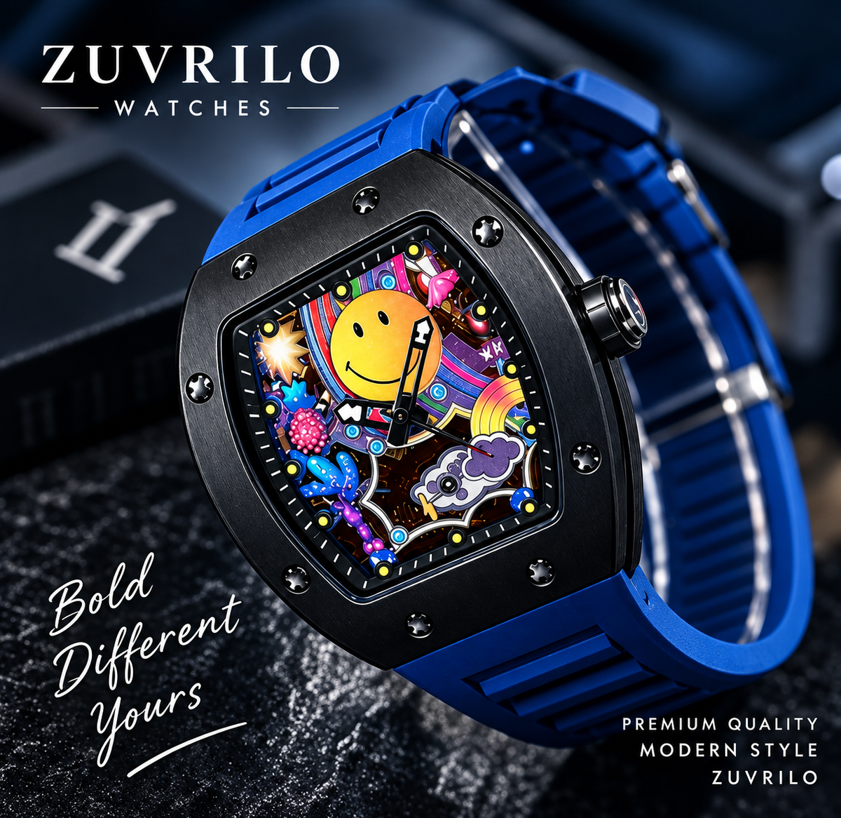 Urban Art Smiley Watch