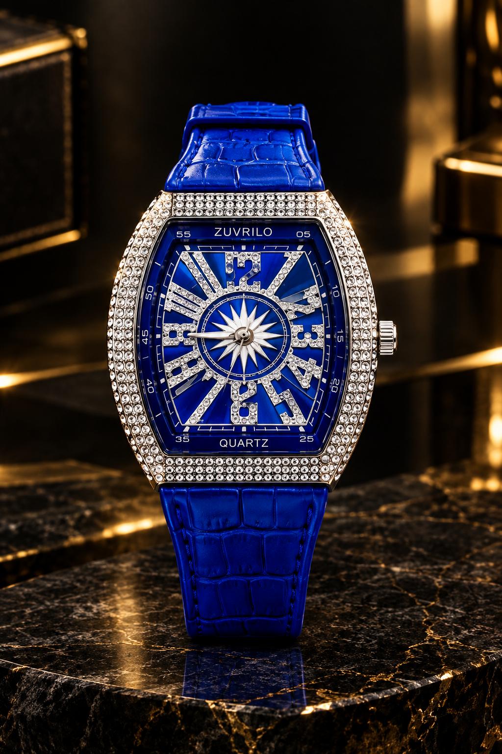 Rhinestone Cushion Watch