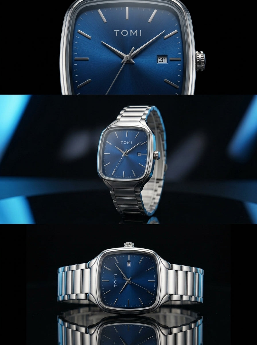 Tomi Sunray Blue Dial Watch