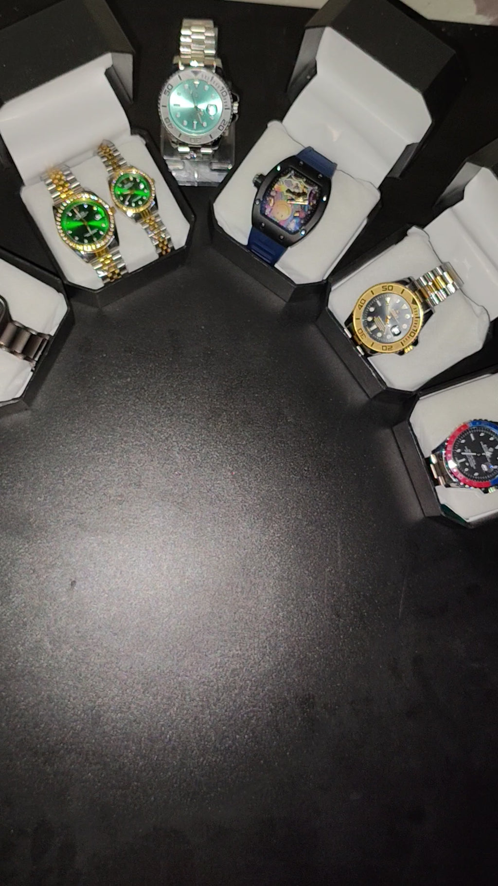 His & Hers Silver Couple Watch Set