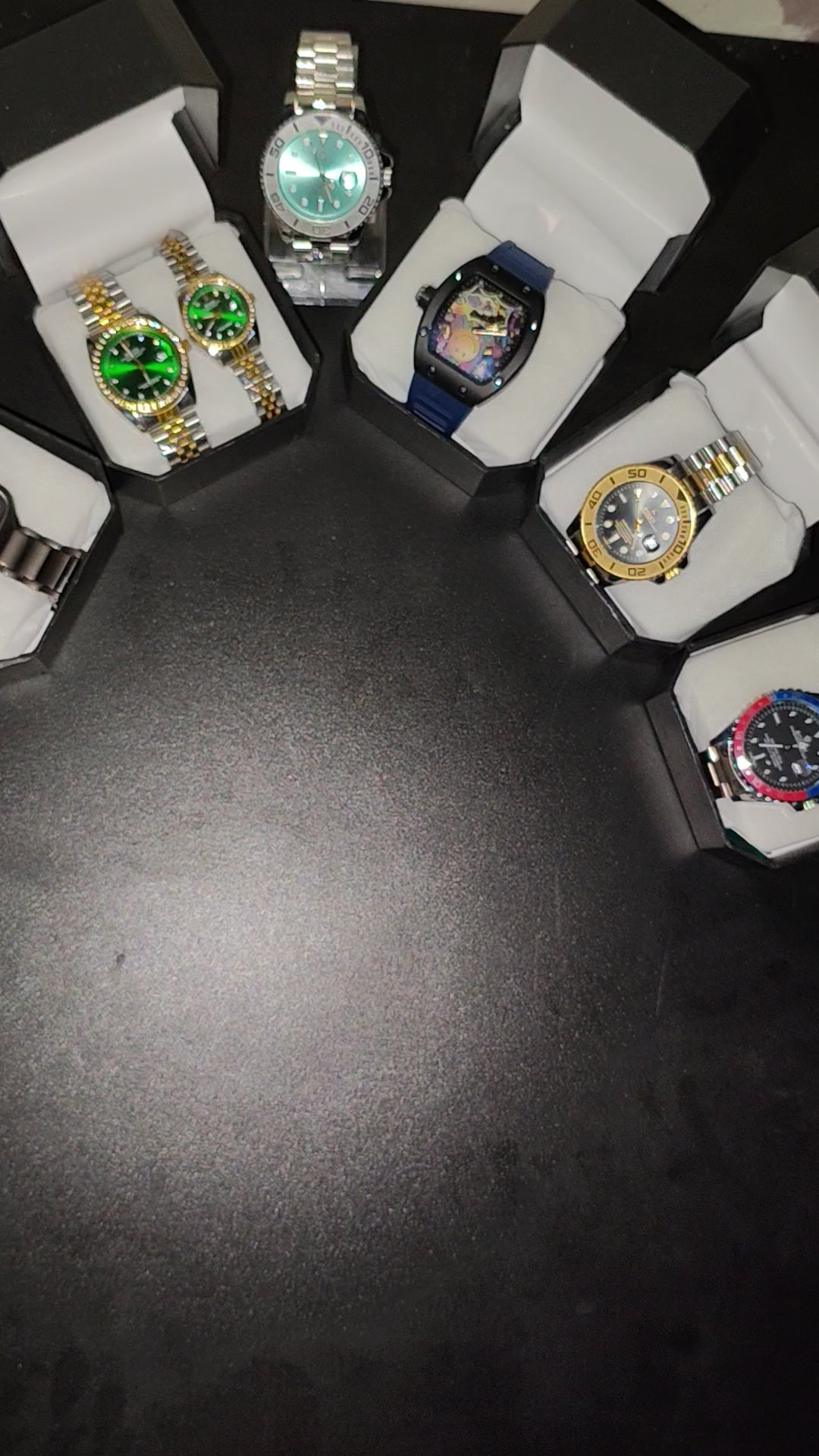 His & Hers Silver Couple Watch Set